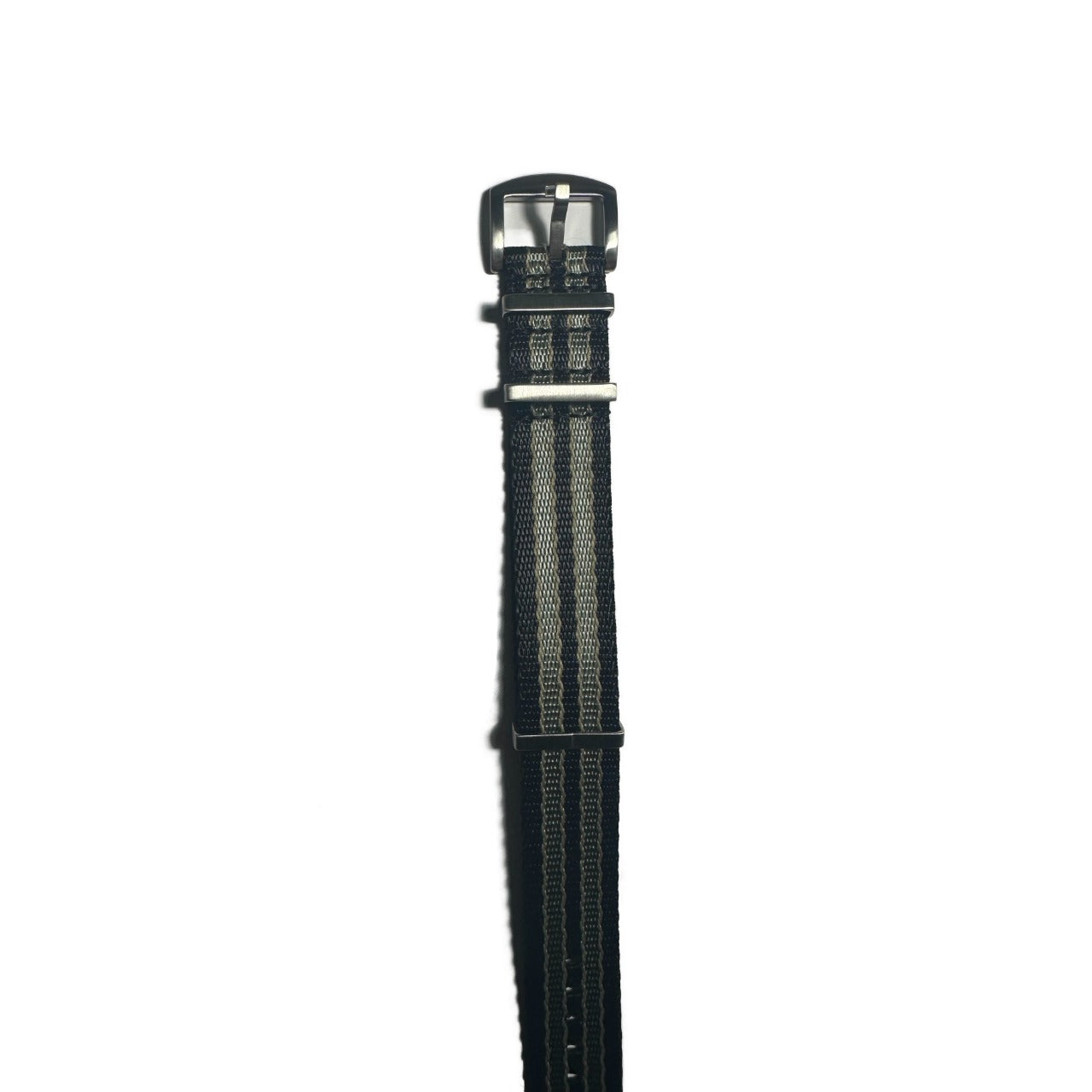 NATO Watch Strap Black Grey Gold 22mm